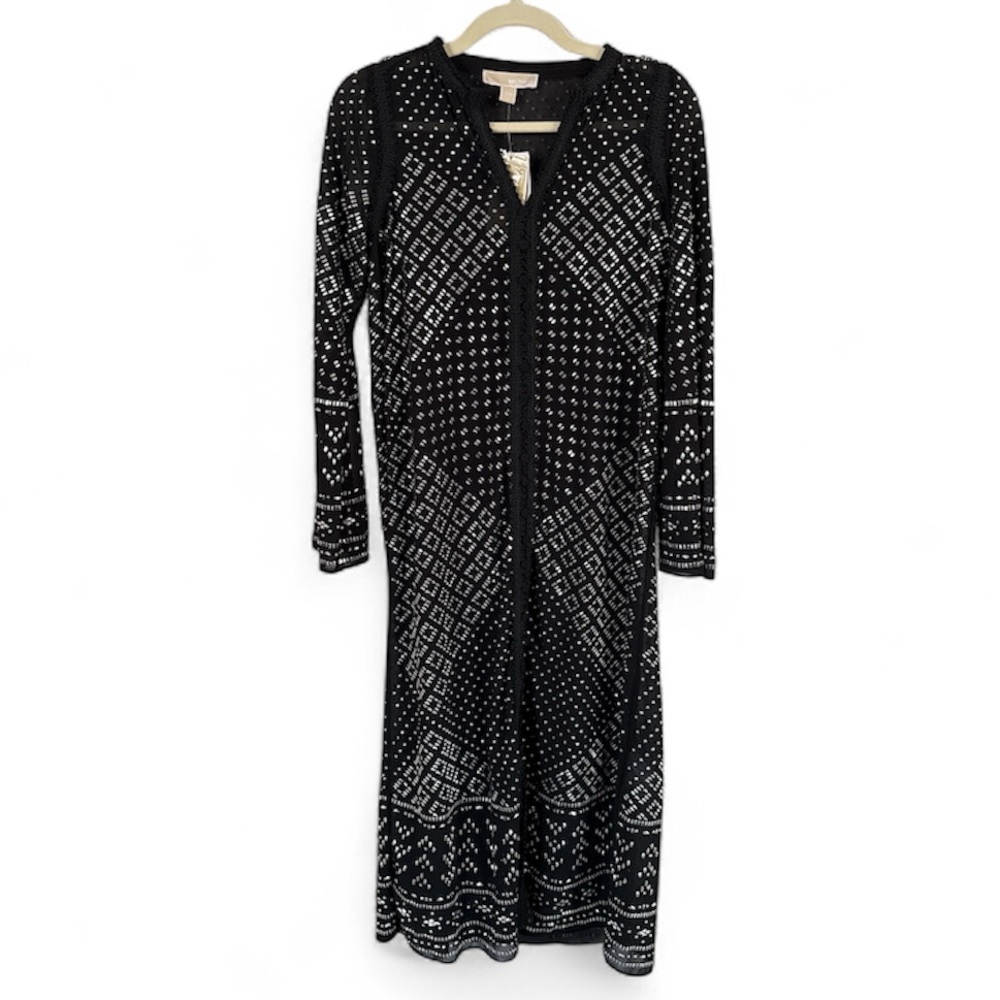 Michael Kors Black with silver metal studs dress